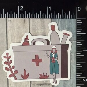 🌀10/$10🌀 Healthcare Nurse Doctor Reusable Waterproof Vinyl Sticker Decal